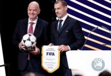 يويفا يستعد لتقديم شكوى جنائية ضد إنفانتينو بسبب خطة بيع حصة من عائدات كأس العالم يويفا يستعد لتقديم شكوى جنائية ضد إنفانتينو بسبب خطة بيع حصة من عائدات كأس العالم